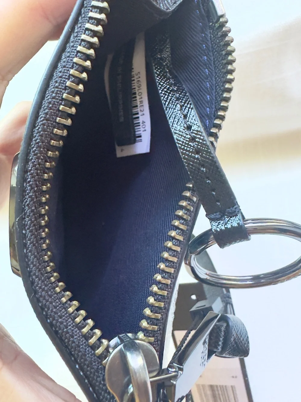 NWT 🌌 Marc Jacobs The Snapshot Logo Top Zip Blue Multi Card Wallet